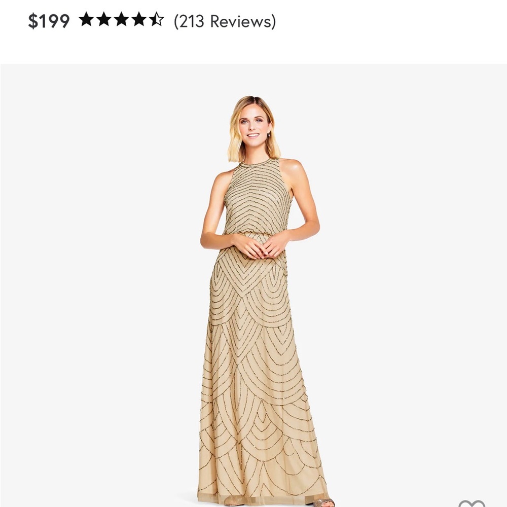 Adrianna Papell Bridesmaid Dress - worn once!